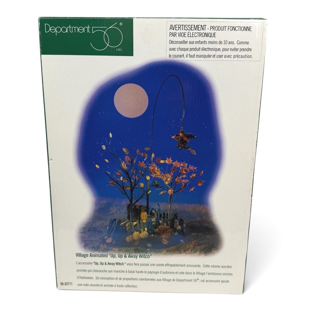 Department 56 Village Animated Up Up & Away Witch Multi Halloween 56.52711
